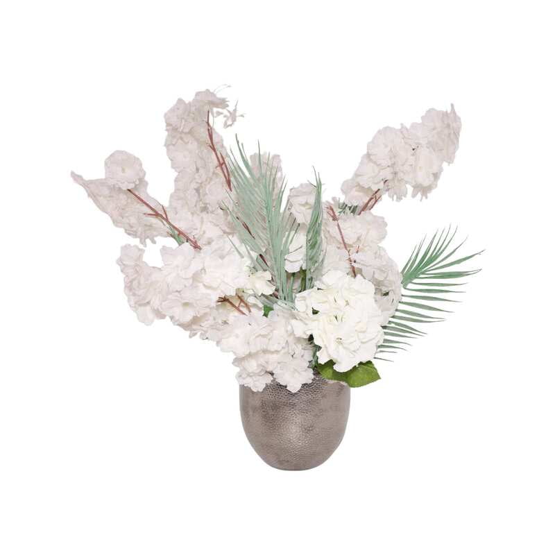 Aranjament din flori artificiale Echilibru | Floare de cires real touch | Bijuterie zoisit, cristale albe | AF0004 Aranjament din flori artificiale Echilibru | Floare de cires real touch | Bijuterie zoisit, cristale albe | AF0004
