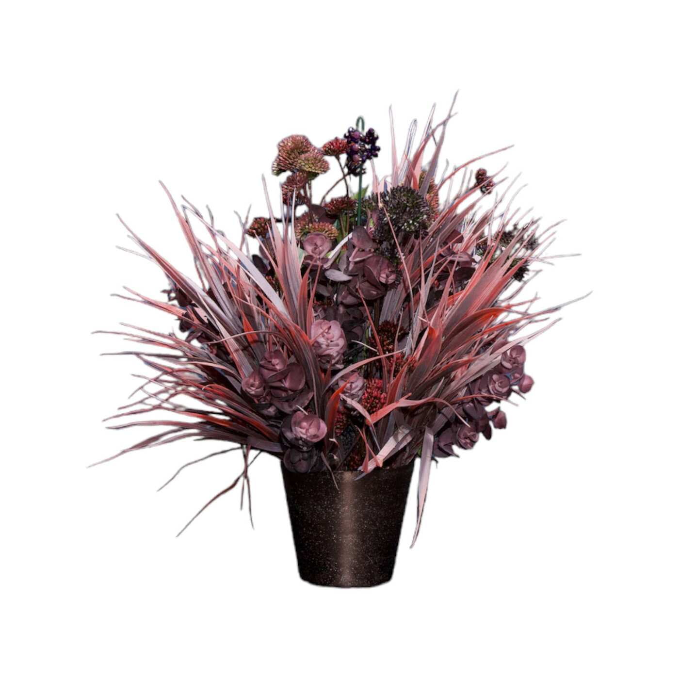 Aranjament din flori artificiale Elixir | Bujori si Lavanda real touch | Bijuterie sugilit, cristale roz | AF0136 Aranjament din flori artificiale Elixir | Bujori si Lavanda real touch | Bijuterie sugilit, cristale roz | AF0136