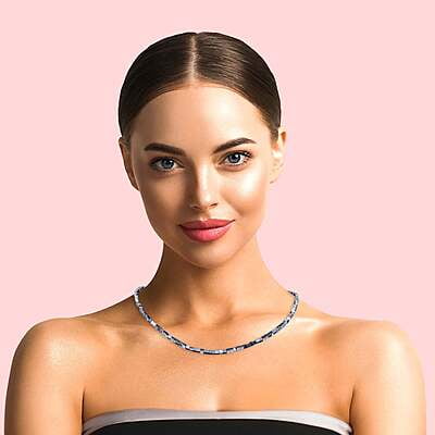 Colier hematit cu argint de 3mm| Culoare gri | Inchizătoare din argint cu lanț prelungitor | Handmade | COL0011