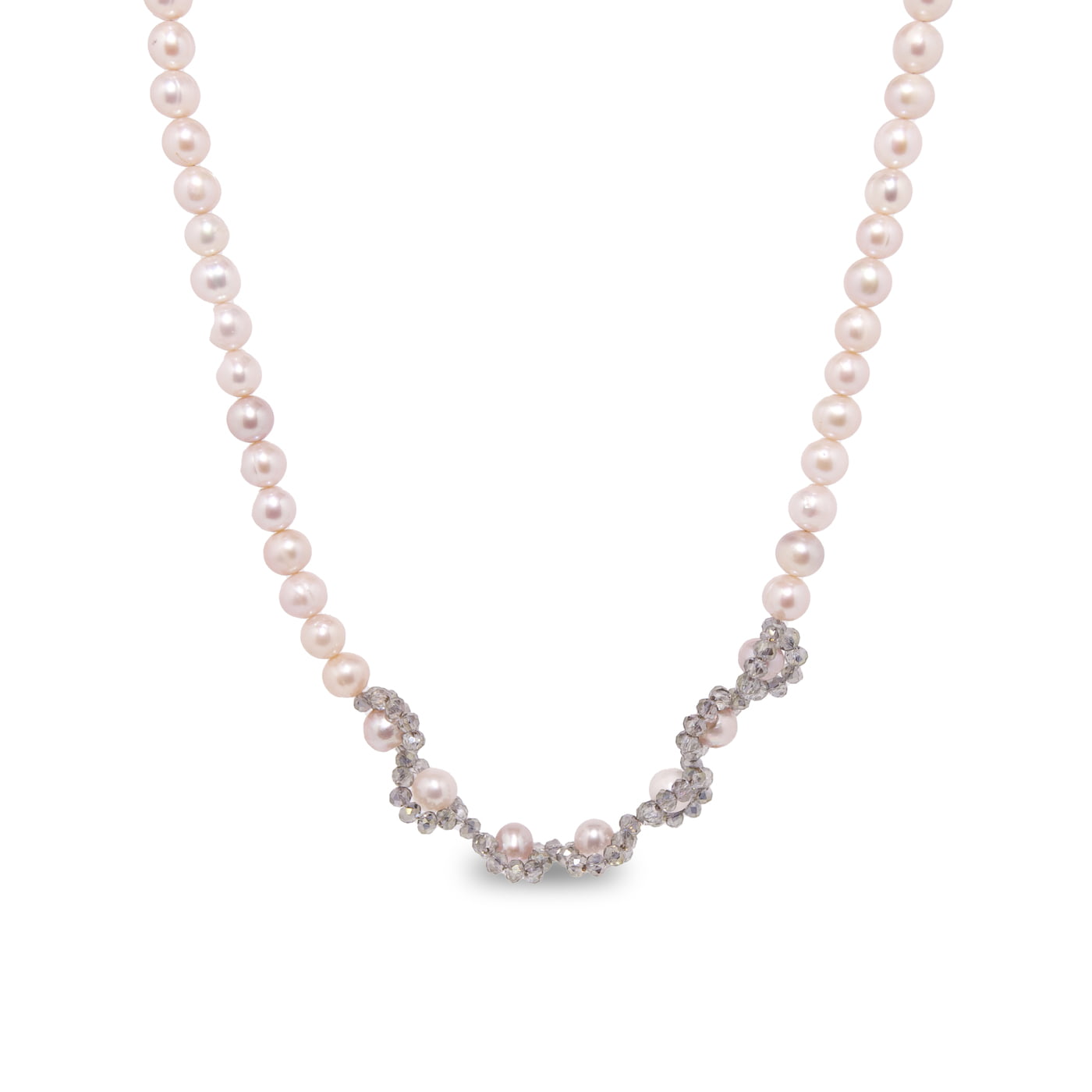 Colier din argint Perle fațetate de 10 mm și cristale Inchizătoare din argint cu lanț prelungitor Handmade COL0028 Colier din argint Perle fațetate de 10 mm și cristale Inchizătoare din argint cu lanț prelungitor Handmade COL0028