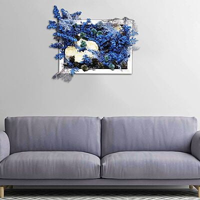 Tablou 3D lux colectia Bucurie | Trandafiri real touch | Bijuterie Lapis lazuli si cristale | WD3A3 0006