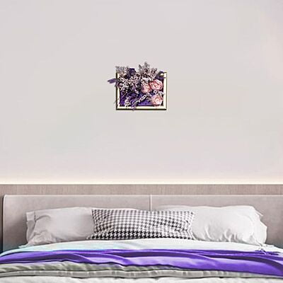 Tablou 3D lux colectia Elixir | Bujori real touch | Bijuterie Ametist si cristale | WD3A4 0016