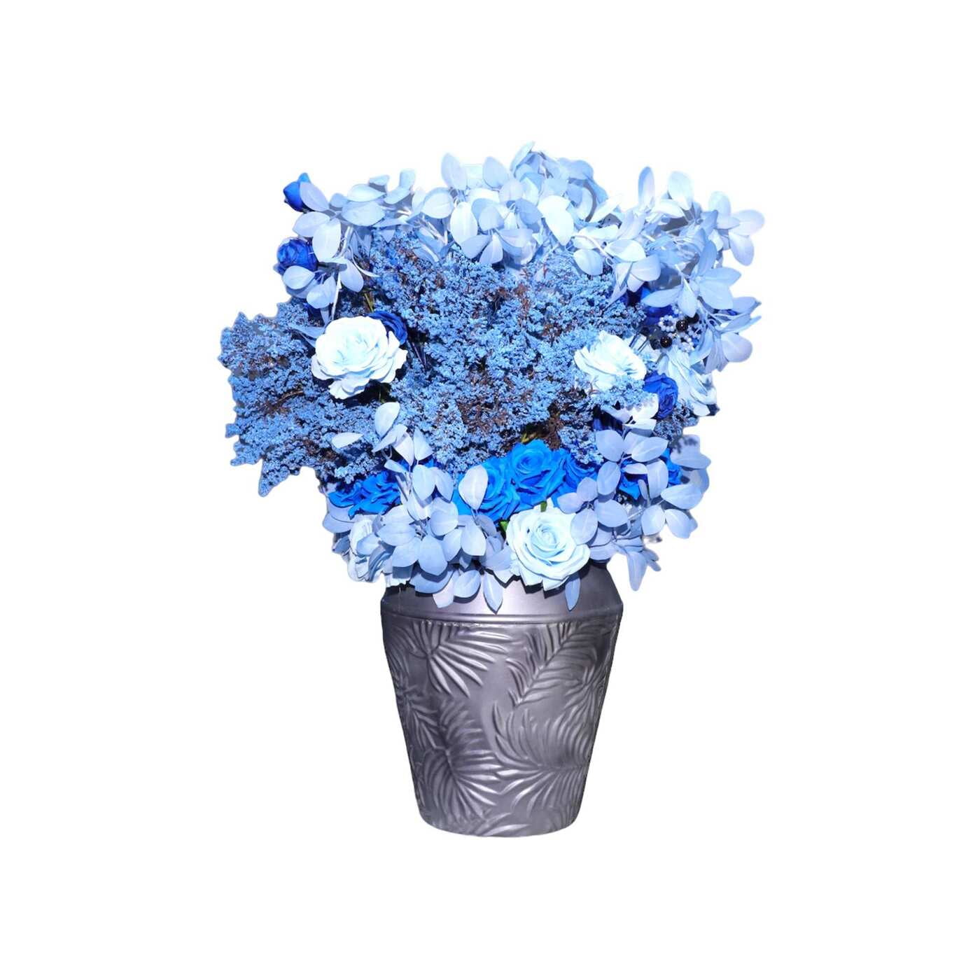 Aranjament din flori artificiale Prosperity | Trandafiri real touch | Bijuterie Lapislazuli, cristale albastre | AF0133 Aranjament din flori artificiale Prosperity | Trandafiri real touch | Bijuterie Lapislazuli, cristale albastre | AF0133